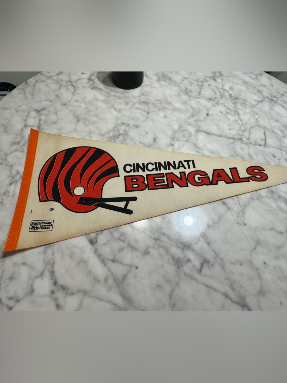 1980s Cincinnati Bengals Vintage Felt Pennant